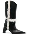 Coperni Bridge Cowboy Boot In Black