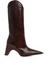 Coperni Pointed Ankle Boots In Brown