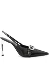 Coperni 95mm Slingback Heeled Pumps In Black