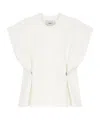 Coperni Adjustable Short-sleeved T-shirt In White