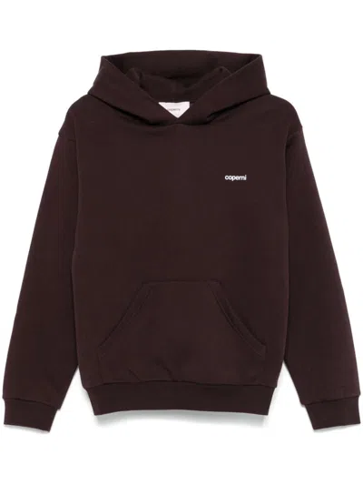 Coperni Alien Ears Hoodie In Brown