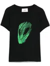 Coperni Alien Head Printed Slim Fit T-shirt In Black