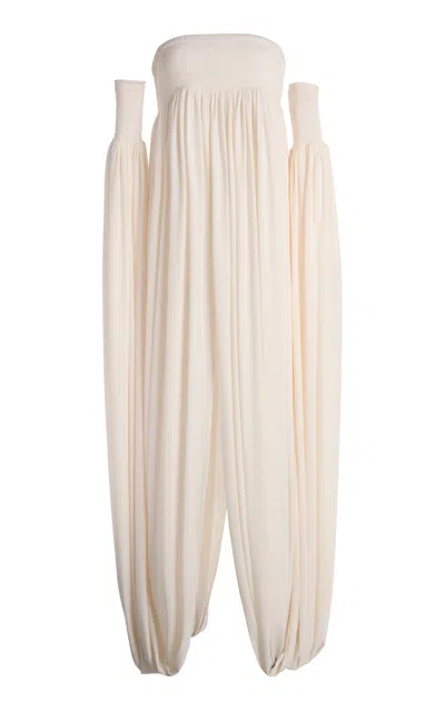 Coperni All-in-one Smock Maxi Dress In White