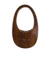 Coperni All-over Printed Top Handle Bag In Brown
