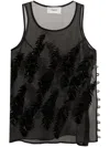 Coperni Appliqué-detail Top In Black