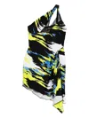Coperni Asymmetrisches Kleid Mit Print In Black