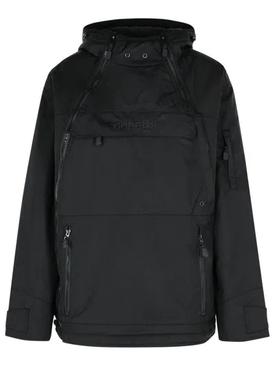 COPERNI COPERNI 'ASYMMETRIC' BLACK POLYAMIDE JACKET