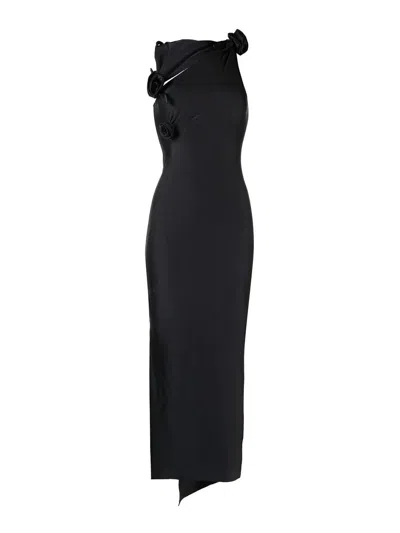 COPERNI ASYMMETRIC FLOWER GOWN