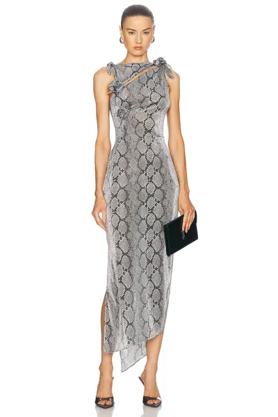 COPERNI ASYMMETRIC FLOWER GOWN