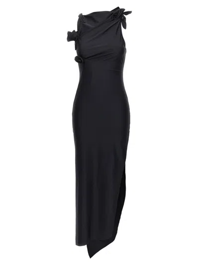 COPERNI ASYMMETRIC FLOWER' LONG DRESS