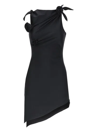COPERNI ASYMMETRIC FLOWER MINI DRESS
