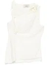 Coperni Asymmetric Flower Top In White