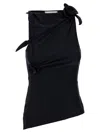 COPERNI ASYMMETRIC FLOWER TOPS BLACK