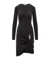 Coperni Dress With Side Buckle In Black