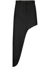 Coperni One-leg Tailored Skirt In Black