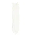 Coperni Knee Length Dress Floral Embellishments In White