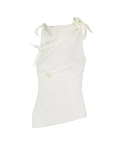 COPERNI ASYMMETRICAL FLORAL BLOUSE