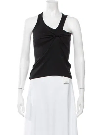 Pre-owned Coperni Asymmetrical Sleeveless Top In Black