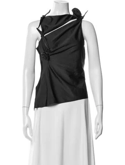Pre-owned Coperni Asymmetrical Sleeveless Top In Red