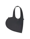 Coperni Heart Shape Top Handle Shoulder Bag In Black
