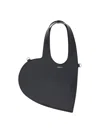 Coperni Heart Shape Top Handle Shoulder Bag In Black