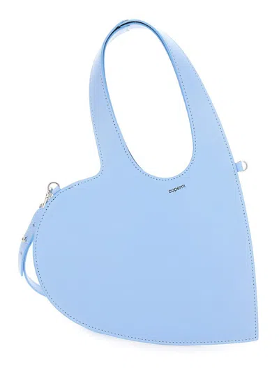 Coperni 'baby Heart' Blue Heart Shaped Crossbody Bag With Adjustable And Removable Shoulder Strap