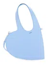 COPERNI COPERNI 'BABY HEART' BLUE HEART SHAPED CROSSBODY BAG WITH ADJUSTABLE AND REMOVABLE SHOULDER STRAP IN