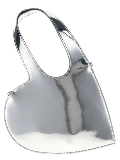 Coperni 'baby Heart' Handbag In Silver