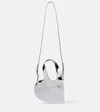 Coperni Tasche Baby Heart Aus Metallic-leder