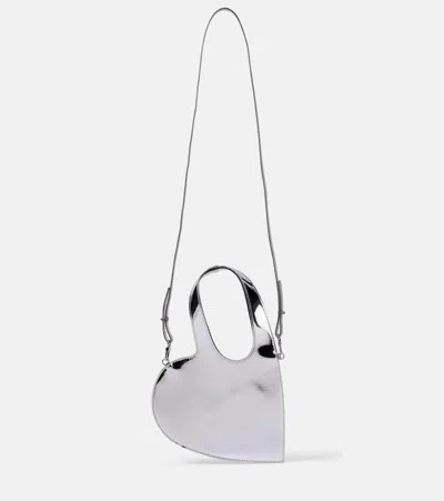 Coperni Tasche Baby Heart Aus Metallic-leder