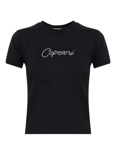 Coperni Baby Tee Crystal Woman Black