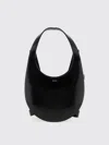 Coperni Medium Soft Swipe Leather Shoulder Bag In Black