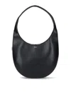 Coperni Crescent Zippered Tote Bag In Black