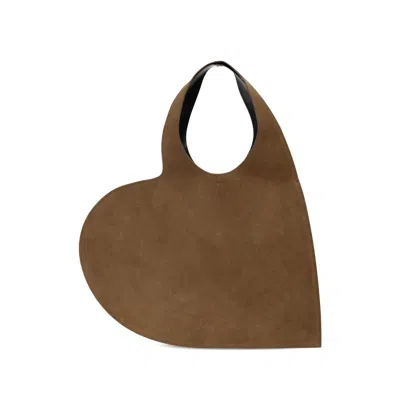 Coperni Heart-shaped Shoulder Bag In Green