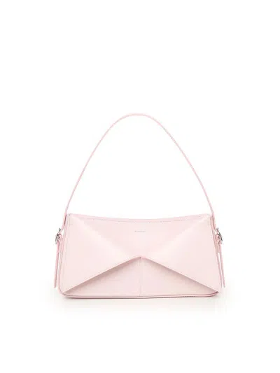 Coperni Belt Leather Shoulder Bag In Baby Pink