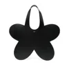 Coperni Flower Top Handle Tote Bag In Black