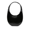 Coperni Crescent Zip Tote Bag In Black
