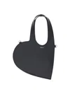 Coperni Heart Shape Top Handle Shoulder Bag In Black