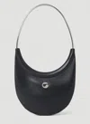 Coperni Ring Swipe Leather Shoulder Bag In Black