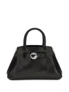 Coperni Structured Shoulder Bag Circular Clasp In Black