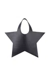 Coperni 'star' Black Tote Bag With Logo Lettering On The Front And Star Silhouette In Black