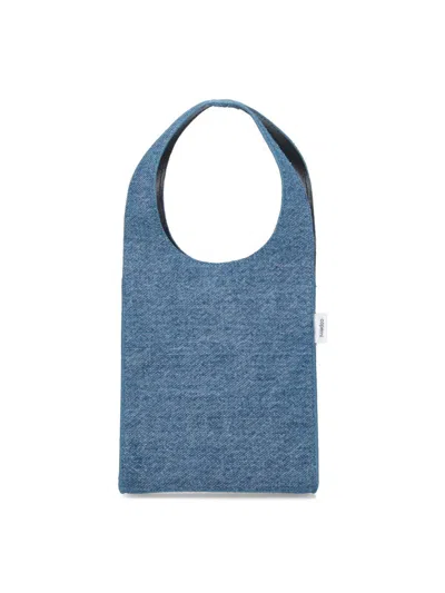 Coperni Micro Tote Bag In Blue