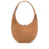 Coperni Suede Top Handle Shoulder Bag In Brown