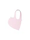 Coperni Mini Heart Tote Bag With Detachable Strap In Pink