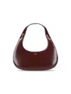Coperni Slim Swipe Baguette Shoulder Bag In Brown
