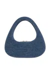 Coperni Borsa A Spalla Baguette Swipe Denim In Blue