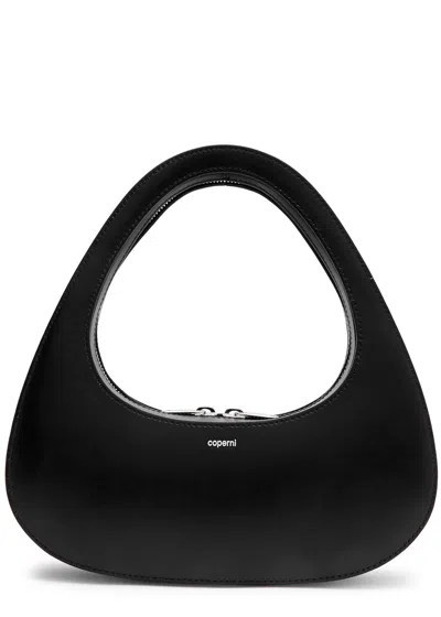 Coperni Baguette Swipe Leather Top Handle Bag In Black