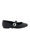 Coperni Ballerina Belt Flat Shoes In Black