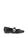 Coperni Leather Ballet Flats In Black