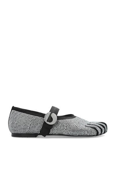 Coperni Ballet Flats With Decorative Finish In Black